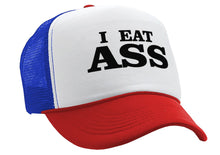 Load image into Gallery viewer, I Eat Ass - Five Panel Retro Style TRUCKER Cap
