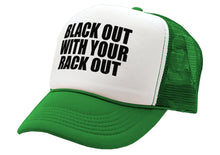 Load image into Gallery viewer, BLACK OUT with your RACK OUT - funny sexy - Adjustable Snap Back Trucker Cap Hat
