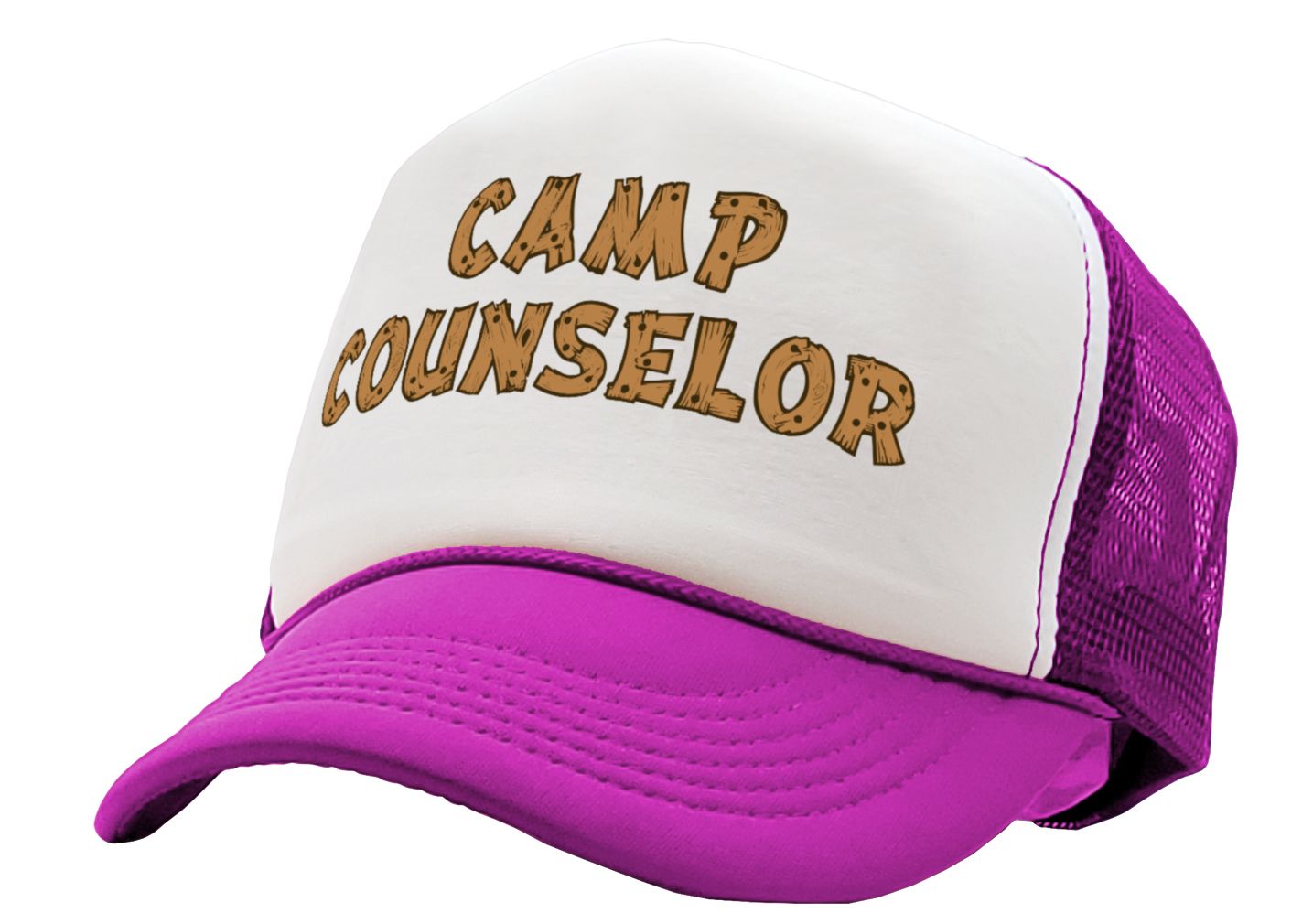 CAMP COUNSELOR - nature wilderness guide tourist - Unisex Adult Trucker Cap Hat - Five Panel Retro Style TRUCKER Cap