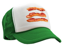 Load image into Gallery viewer, BACON - delicious breakfast ham - Vintage Retro Style Trucker Cap Hat - Five Panel Retro Style TRUCKER Cap
