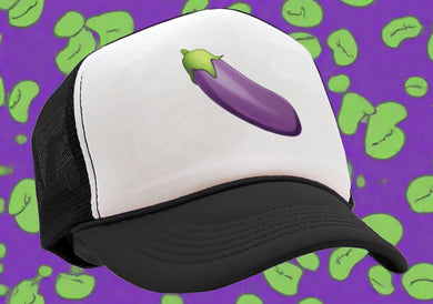 Funny Boner Eggplant trucker cap