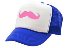 Load image into Gallery viewer, PINK MUSTACHE - Five Panel Retro Style TRUCKER Cap
