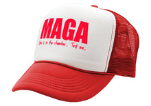 Load image into Gallery viewer, MAGA - One is in the chamber - Five Panel Retro Style TRUCKER Cap
