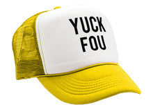 Load image into Gallery viewer, YUCK FOU - fuck you funny prank gag gift - Vintage Retro Style Trucker Cap Hat - Five Panel Retro Style TRUCKER Cap
