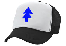 Load image into Gallery viewer, BLUE PINE TREE - Five Panel Retro Style TRUCKER Cap
