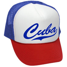 Load image into Gallery viewer, CUBA - Retro Style Trucker Hat - Five Panel Retro Style TRUCKER Cap
