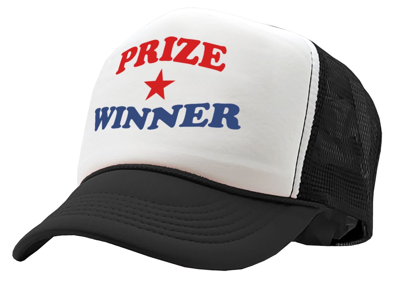 PRIZE WINNER - winning consolation gift - Adult Trucker Cap Hat - Five Panel Retro Style TRUCKER Cap