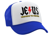 Load image into Gallery viewer, JESUS - HIGHWAY to HEAVEN - Five Panel Retro Style TRUCKER Cap
