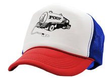 Load image into Gallery viewer, THE POOP TRUCK - gross joke gift - Vintage Retro Style Trucker Cap Hat - Five Panel Retro Style TRUCKER Cap
