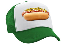 Load image into Gallery viewer, HOT DOG - Concession Truck Fair Carnival Snack - Vintage Retro Style Trucker Cap Hat - Five Panel Retro Style TRUCKER Cap
