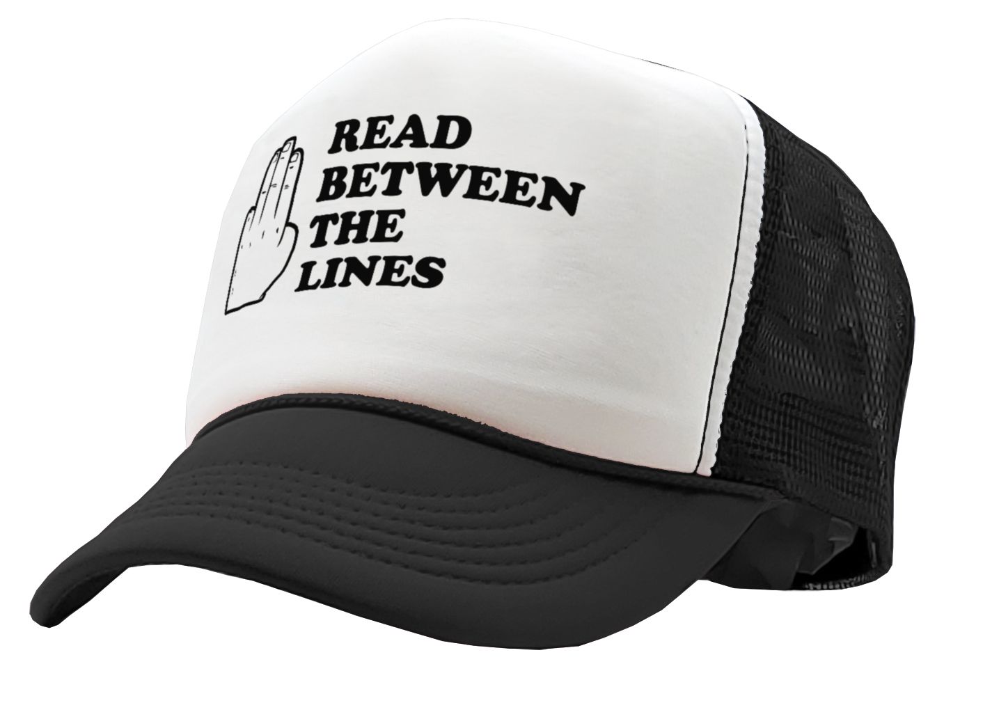 READ BETWEEN the LINES - Five Panel Retro Style TRUCKER Cap