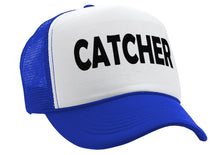 Load image into Gallery viewer, CATCHER - pitcher funny lgbtq gay rights - Vintage Retro Style Trucker Cap Hat - Five Panel Retro Style TRUCKER Cap
