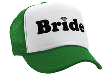 Load image into Gallery viewer, BRIDE - wedding bridesmaid marriage party - Vintage Retro Style Trucker Cap Hat - Five Panel Retro Style TRUCKER Cap
