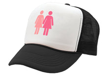 Load image into Gallery viewer, GIRL ON GIRL - lgbtq gay rights lesbian - Vintage Retro Style Trucker Cap Hat - Five Panel Retro Style TRUCKER Cap
