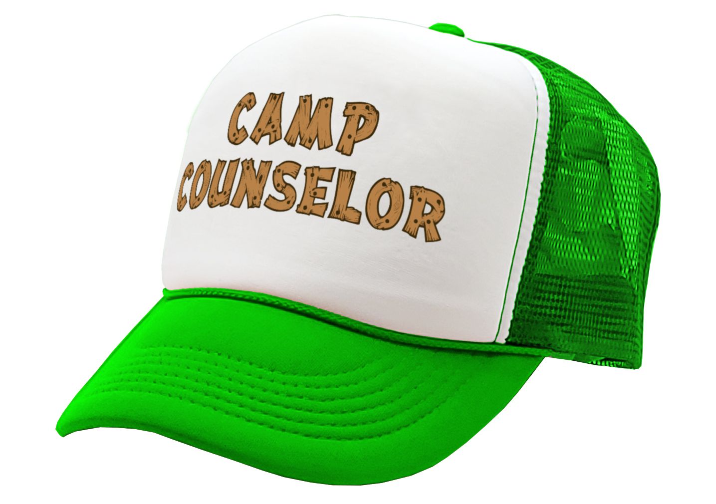 CAMP COUNSELOR - nature wilderness guide tourist - Unisex Adult Trucker Cap Hat - Five Panel Retro Style TRUCKER Cap