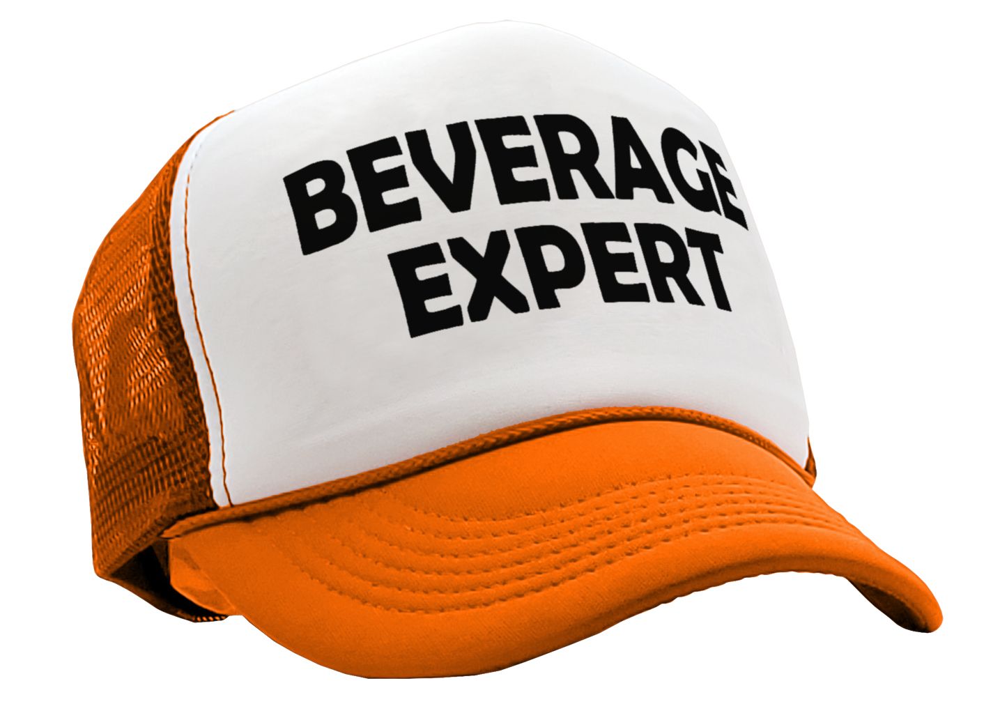 BEVERAGE EXPERT - beer wine liquor party - Vintage Retro Style Trucker Cap Hat - Five Panel Retro Style TRUCKER Cap