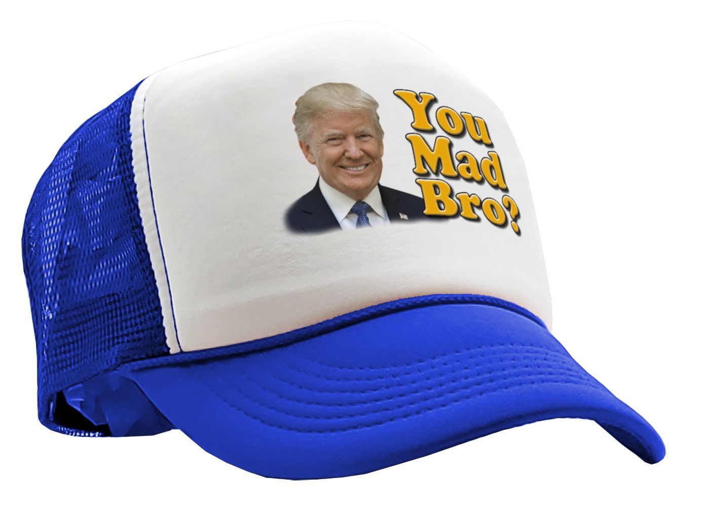 You Mad Bro - Five Panel Retro Style TRUCKER Cap