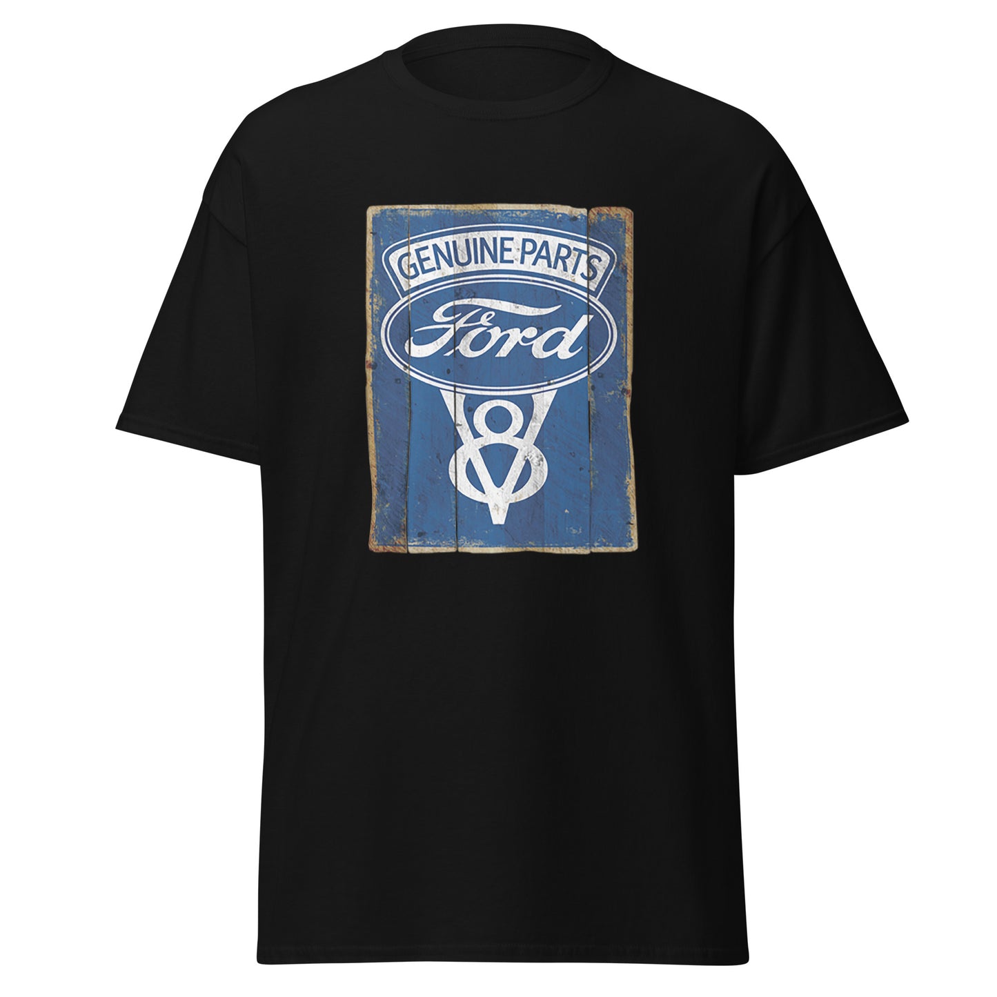 Ford Vintage Genuine Parts V8 Logo Unisex Cotton T-shirt