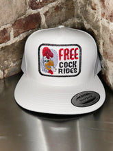 Load image into Gallery viewer, Free Cock Rides - Adjustable Snapback Trucker Hat
