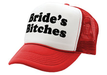 Load image into Gallery viewer, BRIDE&#39;S BITCHES - wedding marriage party bride - Vintage Retro Style Trucker Cap Hat - Five Panel Retro Style TRUCKER Cap
