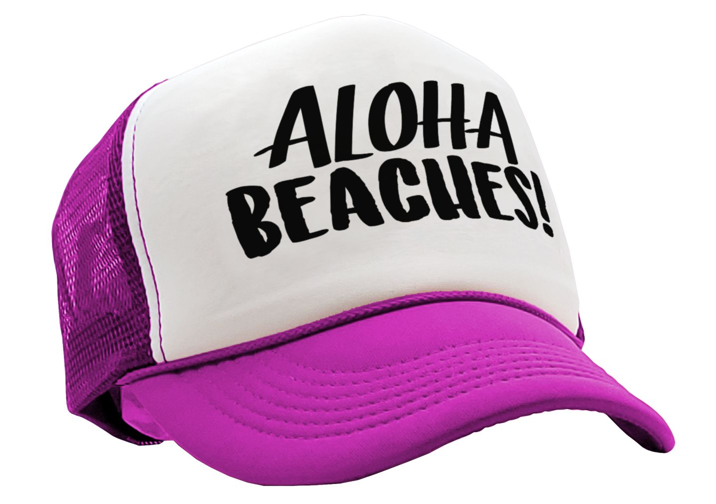 ALOHA BEACHES! Adult Trucker Cap Hat