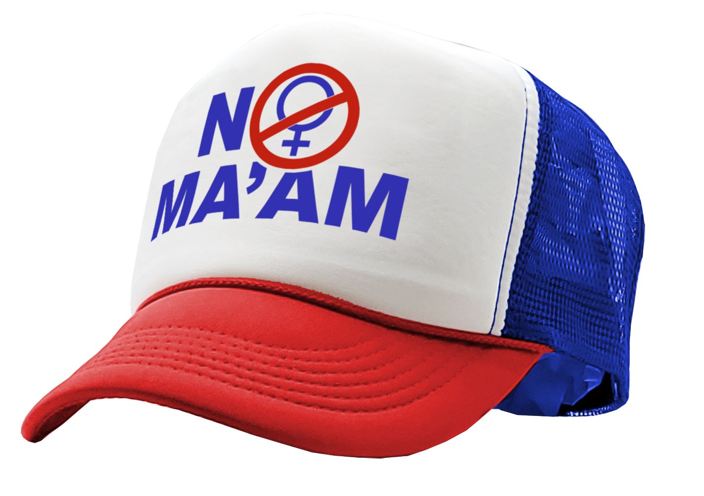 NO MAAM - funny bundy married show - Vintage Retro Style Trucker Cap Hat - Five Panel Retro Style TRUCKER Cap