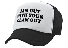 Load image into Gallery viewer, Jam Out With Your Clam Out - Five Panel Retro Style TRUCKER Cap
