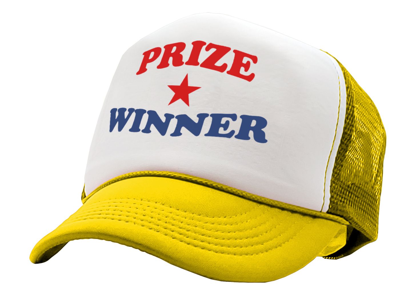 PRIZE WINNER - winning consolation gift - Adult Trucker Cap Hat - Five Panel Retro Style TRUCKER Cap