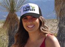 Load image into Gallery viewer, I LIKE TURTLES - Five Panel Retro Style TRUCKER Cap
