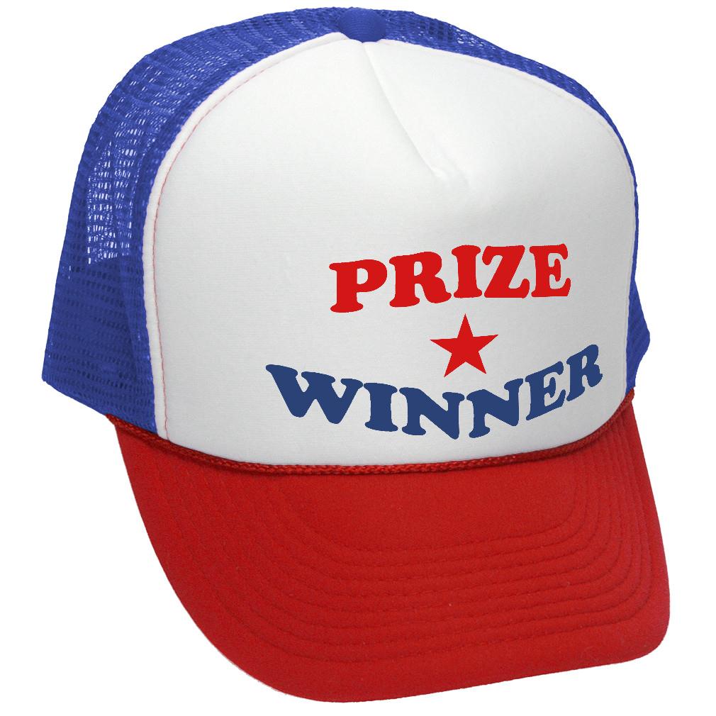 PRIZE WINNER - winning consolation gift - Adult Trucker Cap Hat - Five Panel Retro Style TRUCKER Cap