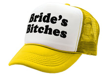 Load image into Gallery viewer, BRIDE&#39;S BITCHES - wedding marriage party bride - Vintage Retro Style Trucker Cap Hat - Five Panel Retro Style TRUCKER Cap
