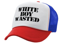 Load image into Gallery viewer, White Boy Wasted - Five Panel Retro Style TRUCKER Cap
