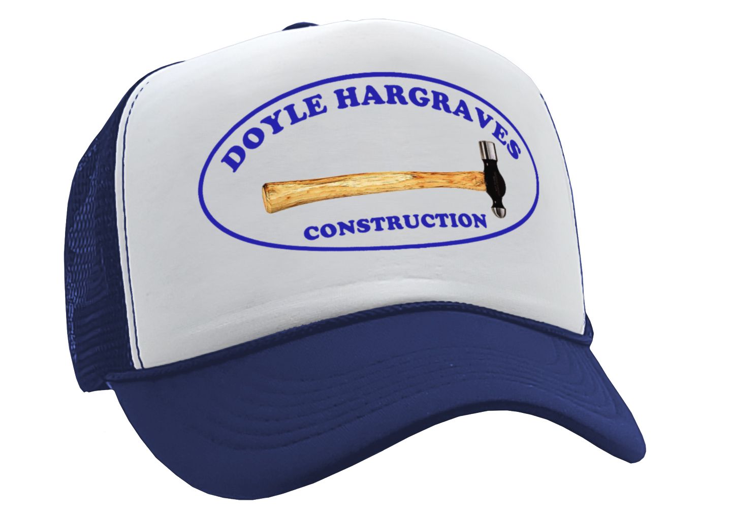 DOYLE HARGRAVES CONSTRUCTION movie - Vintage Retro Style Trucker Cap Hat - Five Panel Retro Style TRUCKER Cap