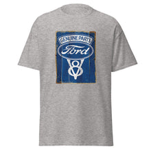 Load image into Gallery viewer, Ford Vintage Genuine Parts V8 Logo Unisex Cotton T-shirt
