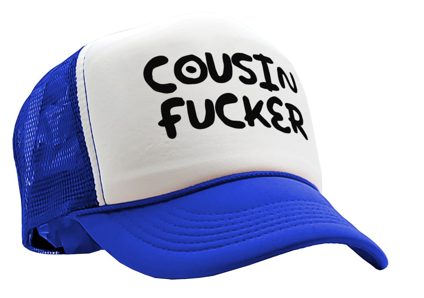 COUSIN F___ER - Five Panel Retro Style TRUCKER Cap