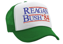 Load image into Gallery viewer, REAGAN BUSH &#39;84 - funny retro vintage style - Unisex Adult Trucker Cap Hat - Five Panel Retro Style TRUCKER Cap
