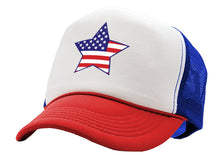 Load image into Gallery viewer, AMERICAN STAR - usa patriot america 4th - Vintage Retro Style Trucker Cap Hat - Five Panel Retro Style TRUCKER Cap
