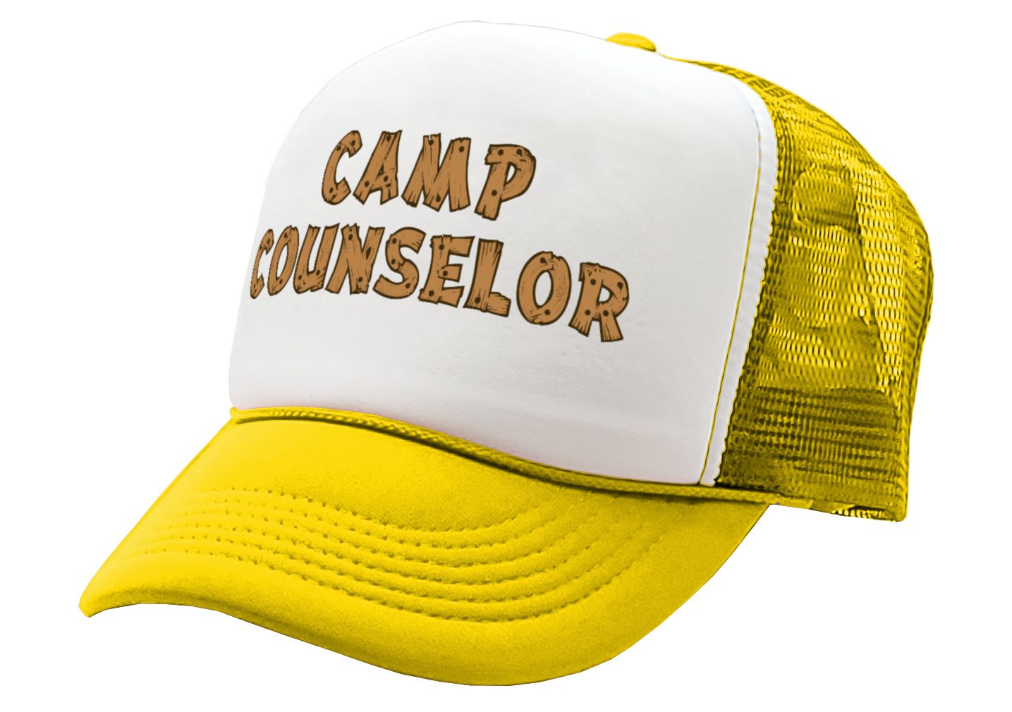 CAMP COUNSELOR - nature wilderness guide tourist - Unisex Adult Trucker Cap Hat - Five Panel Retro Style TRUCKER Cap