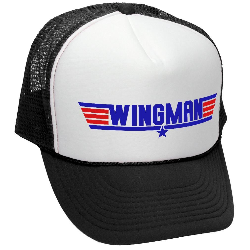 Wingman - TRUCKER HAT - Mesh Cap - Five Panel Retro Style TRUCKER Cap