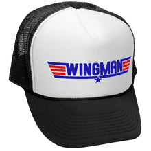 Load image into Gallery viewer, Wingman - TRUCKER HAT - Mesh Cap - Five Panel Retro Style TRUCKER Cap
