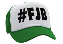 Load image into Gallery viewer, #FJB Fuck Joe Biden - college football chant - Vintage Retro Style Trucker Cap Hat - Five Panel Retro Style TRUCKER Cap
