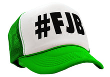 Load image into Gallery viewer, #FJB Fuck Joe Biden - college football chant - Vintage Retro Style Trucker Cap Hat - Five Panel Retro Style TRUCKER Cap
