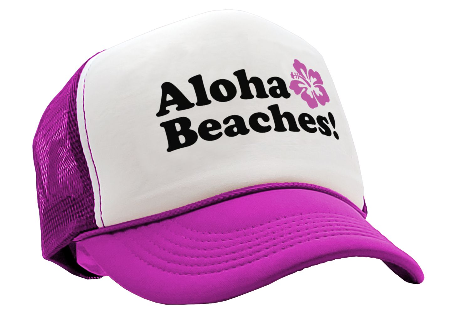 Aloha Beaches - Five Panel Retro Style TRUCKER Cap