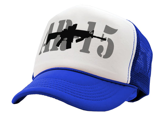 AR-15 - ar15 assault rifle gun rights usa - Adult Trucker Cap Hat - Five Panel Retro Style TRUCKER Cap